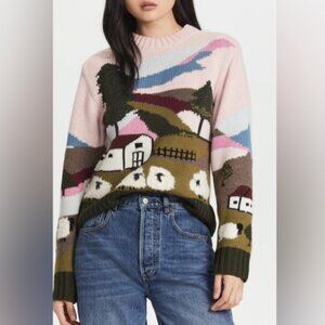 Sea New York Intarsia Sheep Sweater size Medium